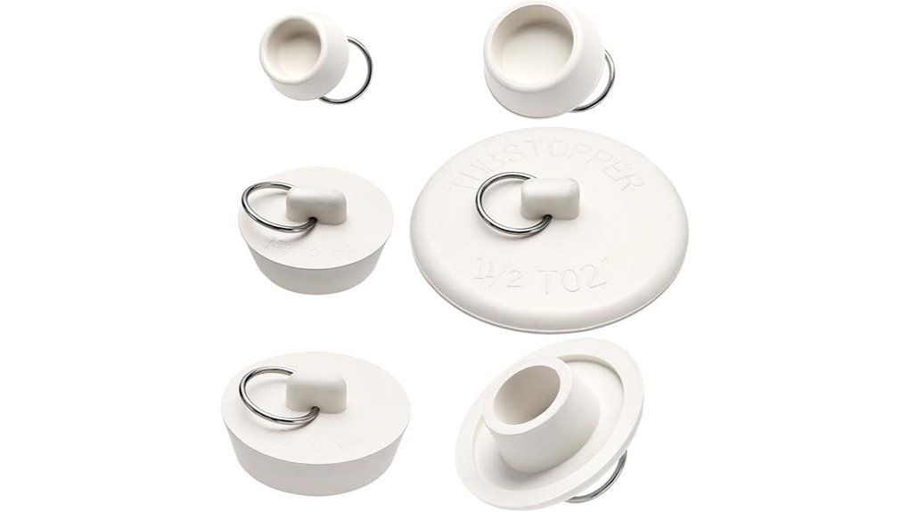rubber bathtub drain stoppers