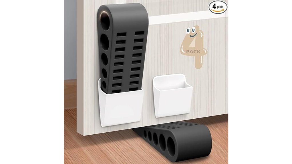 rubber door stopper wedge set
