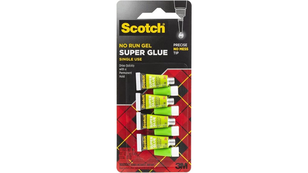 scotch super glue gel tubes