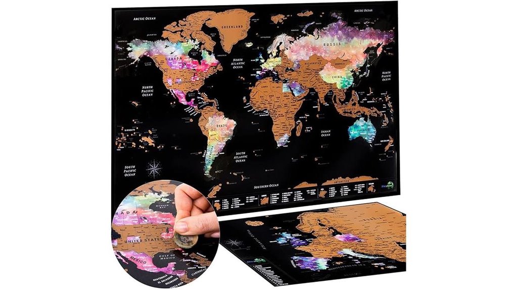 scratch off world europe map