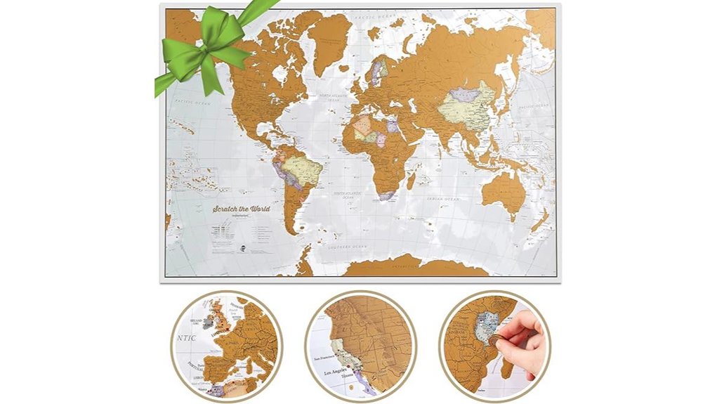 scratch off world map poster