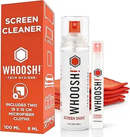 screen cleaner kit with cloths