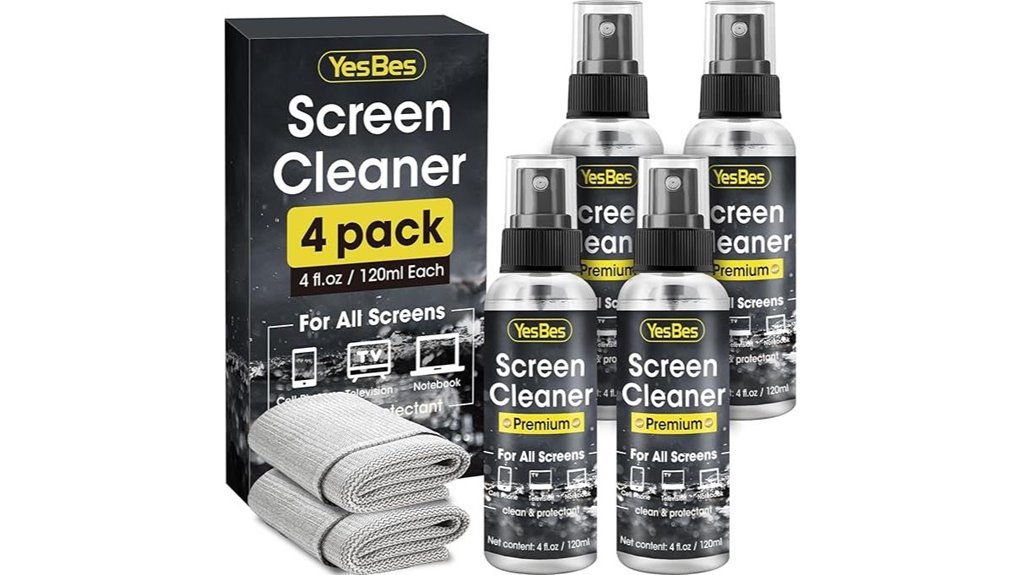 screen cleaner spray 4 pack