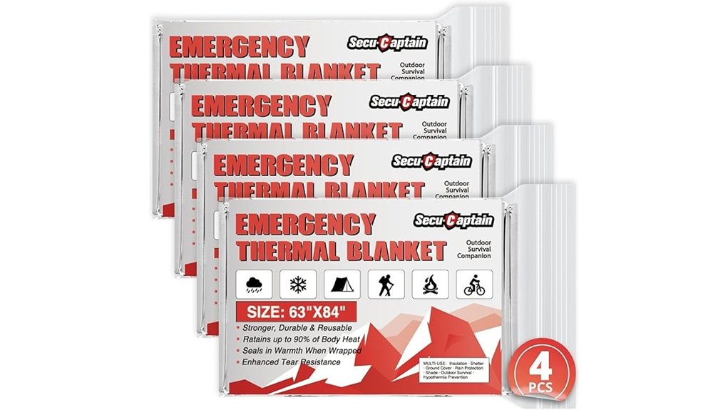secucaptain thermal mylar blankets