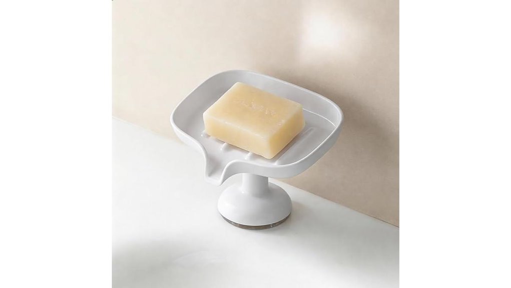 self draining suction cup holder