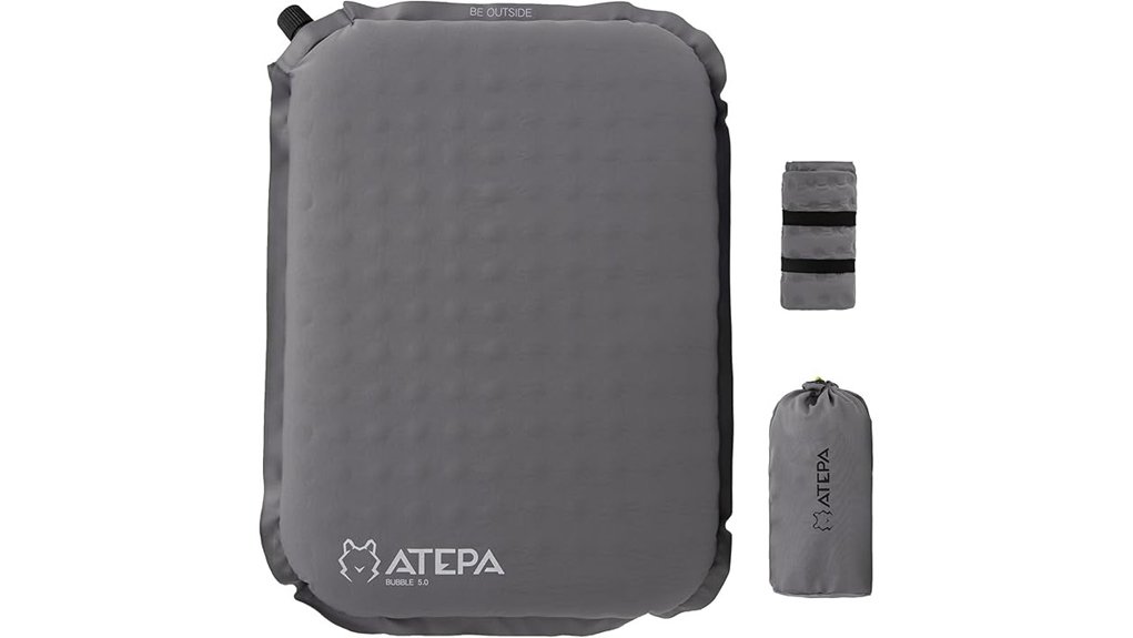 self inflating portable foam cushion