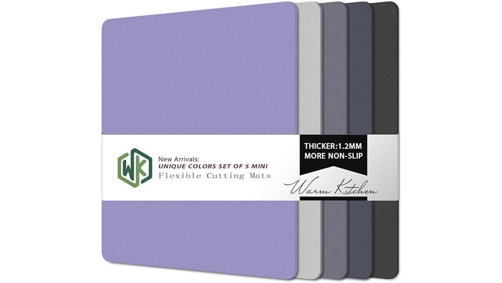 set of five flexible cuttingboards