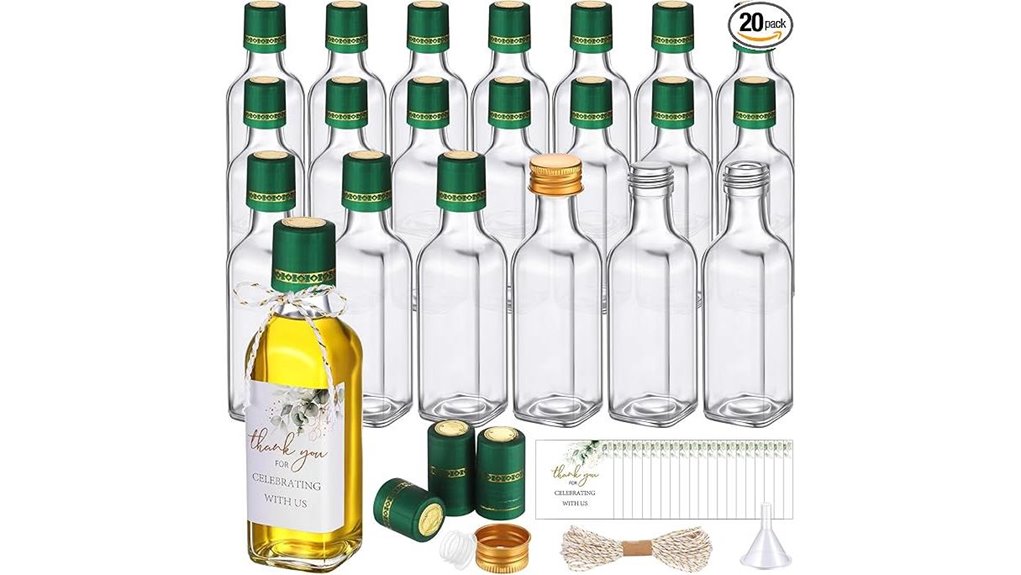 set of twenty 3oz bottles