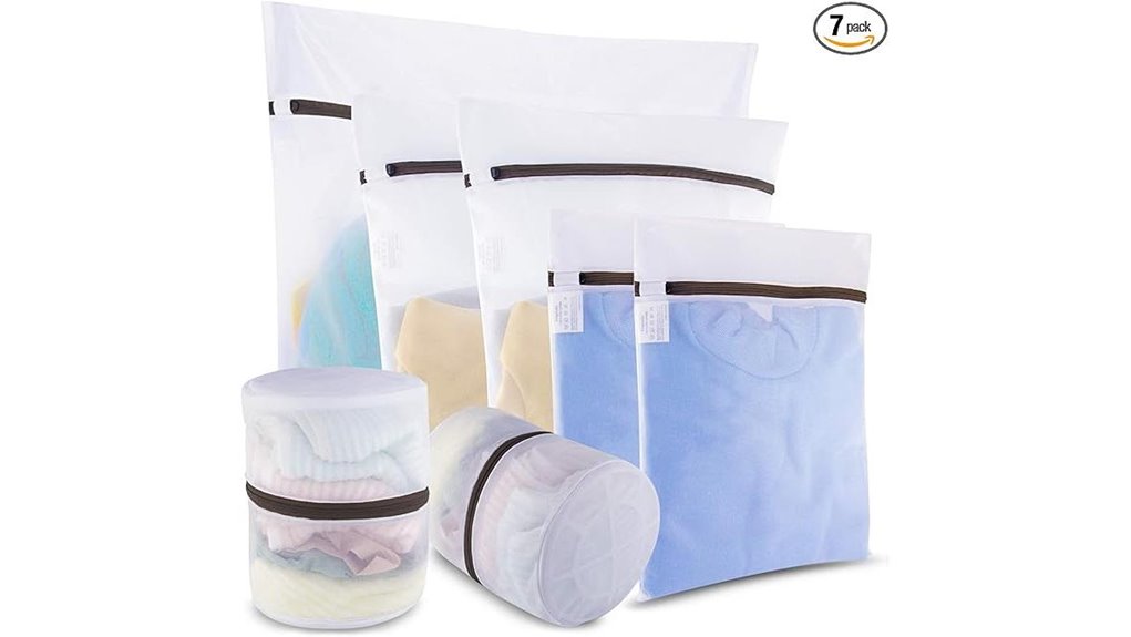 seven pack mesh laundry bags