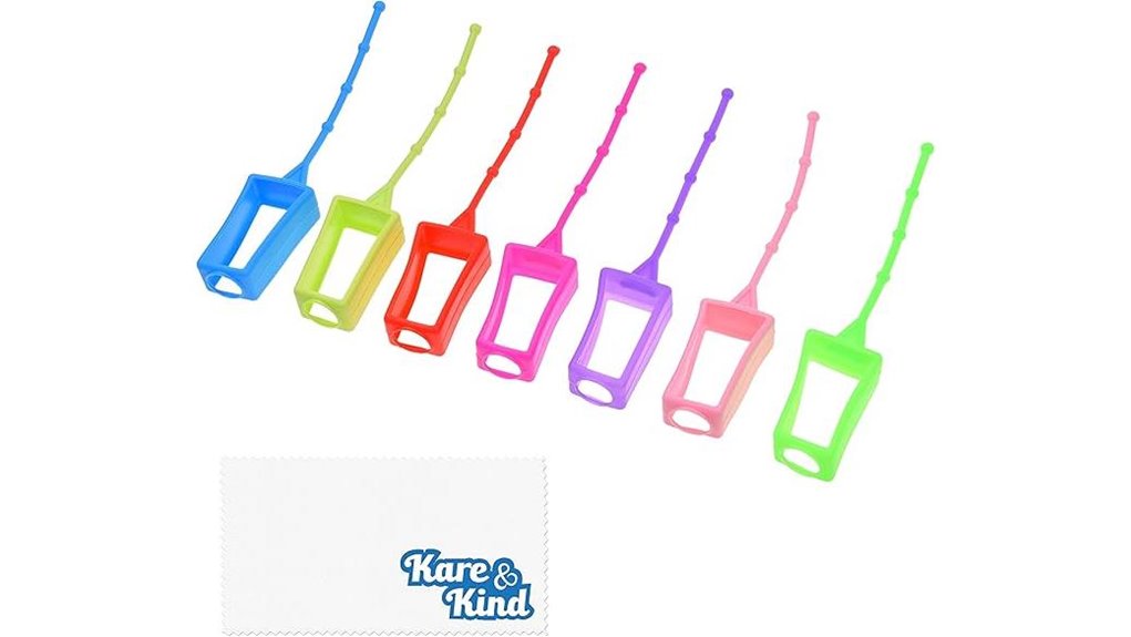seven pack silicone sanitizer cases