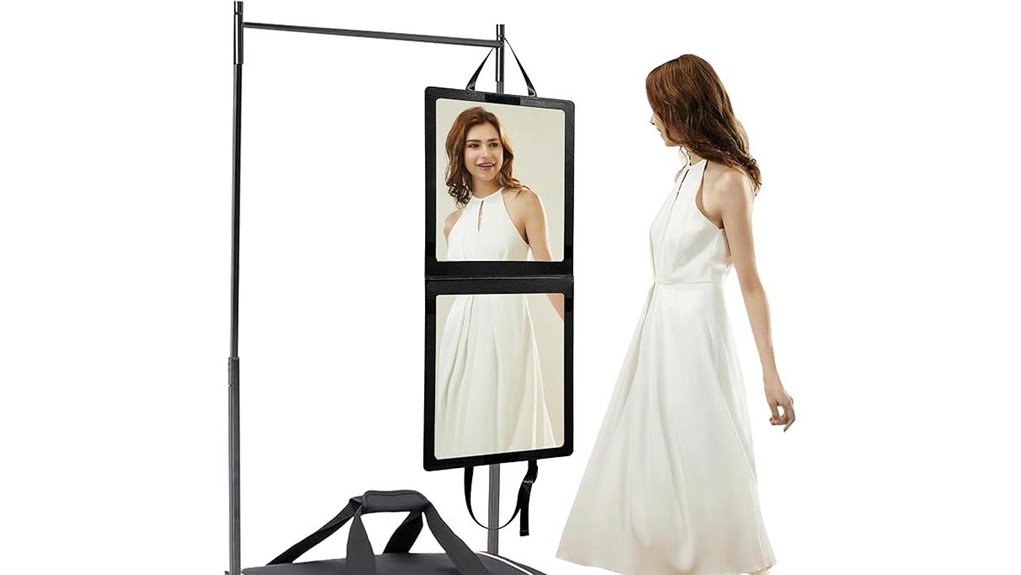 shatterproof portable camping mirror