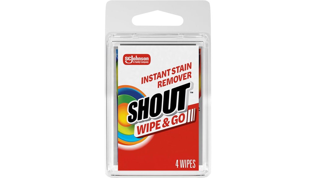 shout instant stain remover wipes
