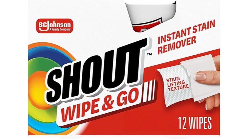 shout travel stain remover wipes