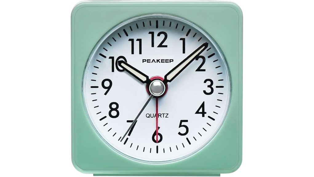 silent ultra small travel clock