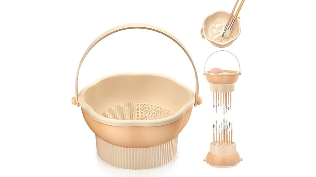 silicone 3 in 1 brush cleaner