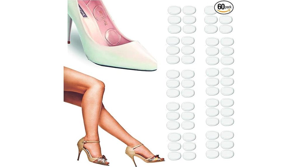 silicone adhesive heel cushion inserts