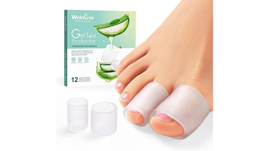 silicone aloe vera toe protectors