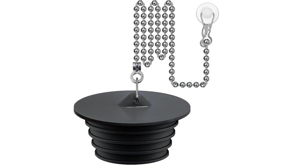 silicone bathtub stopper with chain