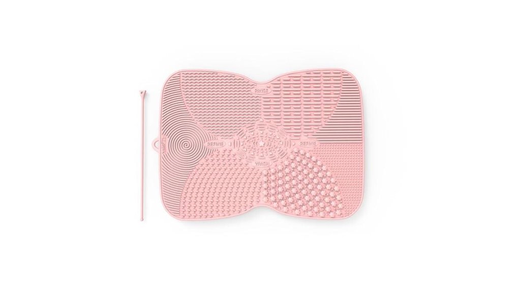silicone brush cleaning pad