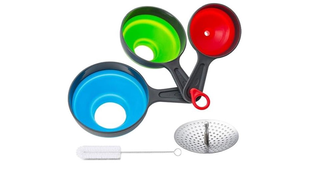 silicone collapsible canning funnel