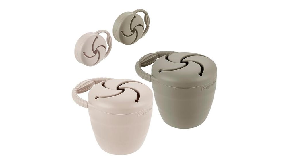 silicone collapsible toddler snackcups