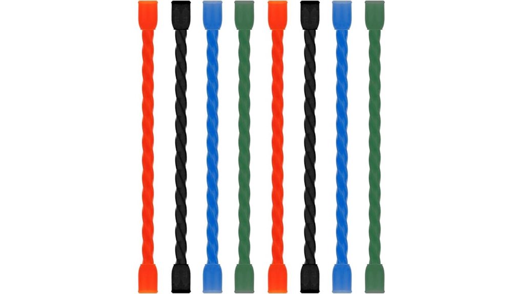 silicone colorful reusable twist ties