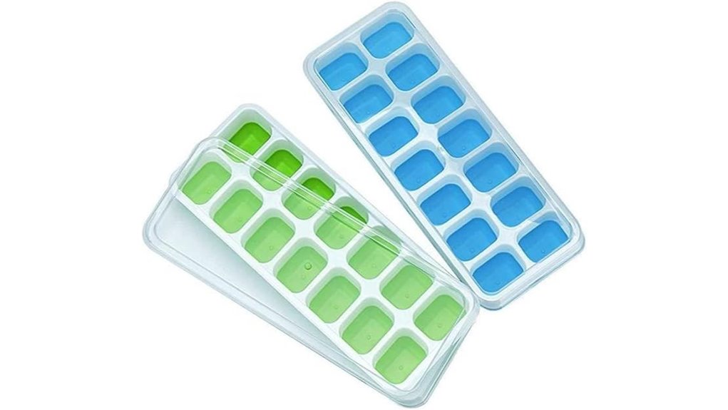 silicone easy release ice trays