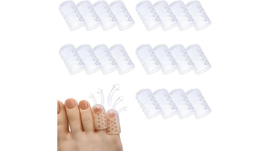 silicone gel toe protector sleeves