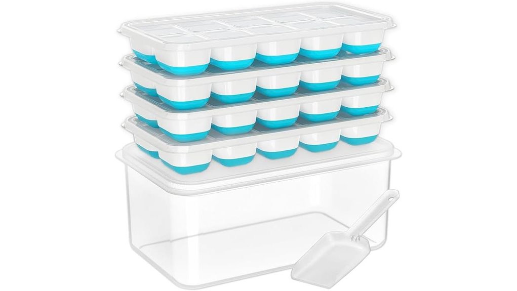 silicone ice cube trays