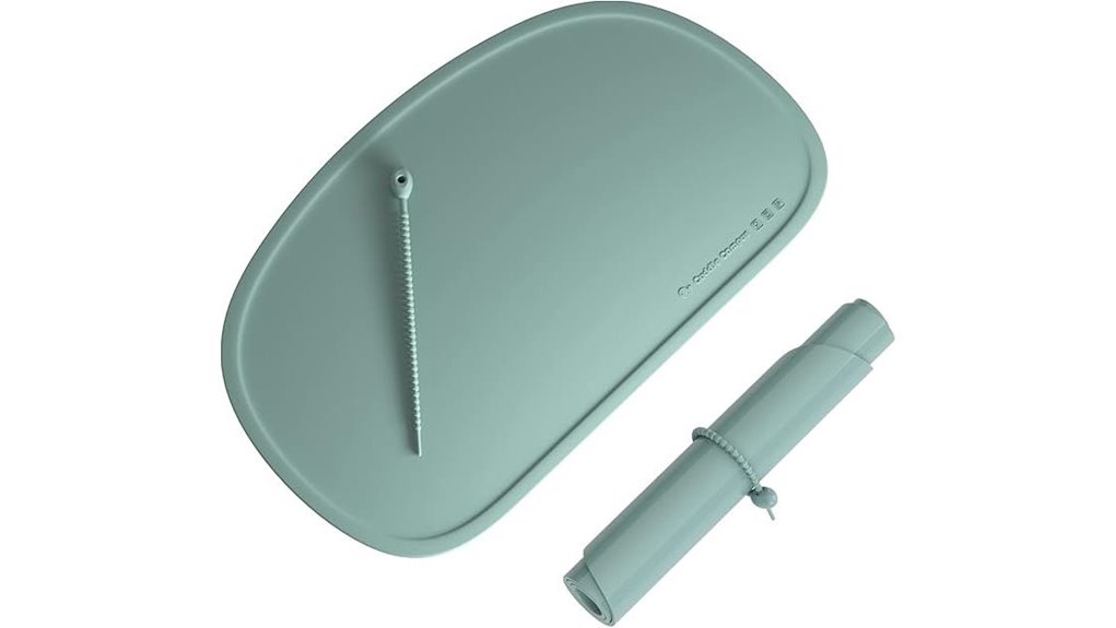 silicone non slip raised edge placemat