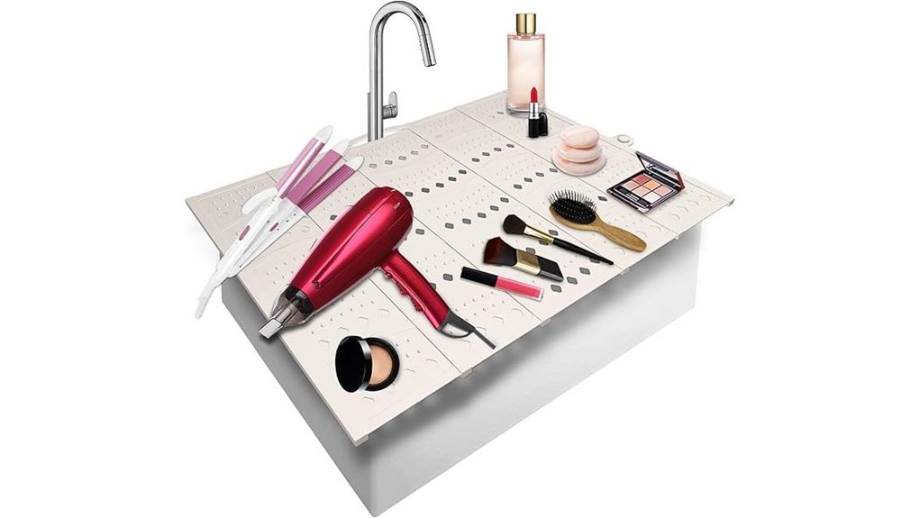 silicone over counter sink organizer