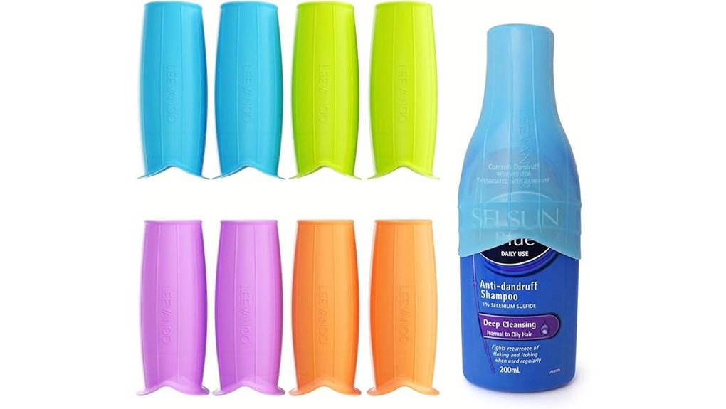 silicone reusable travel bottle covers