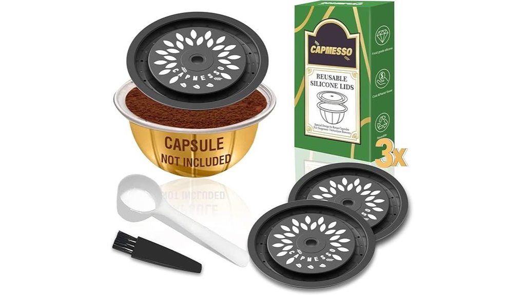 silicone reusable vertuoline pod lids