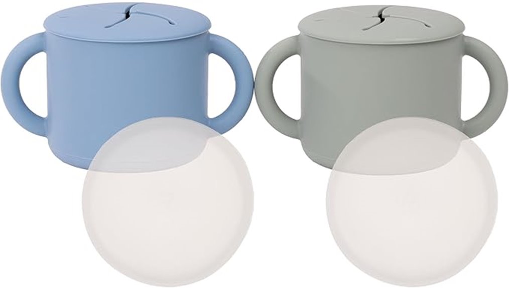 silicone snack containers with lids