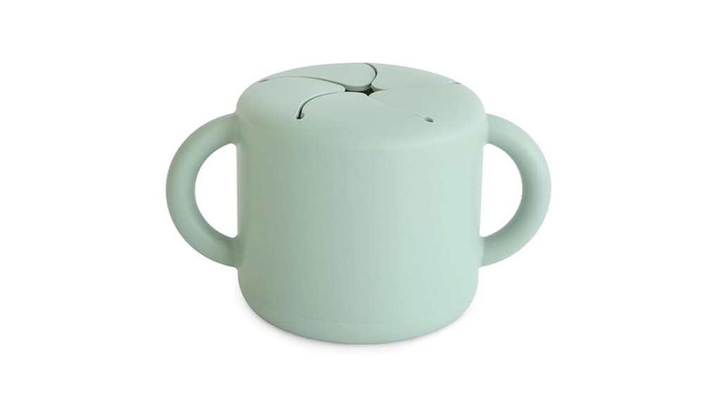 silicone spill proof snack cup