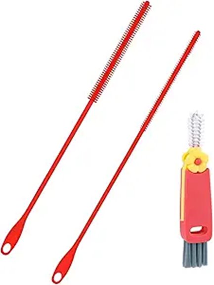 silicone straw and lid brushes