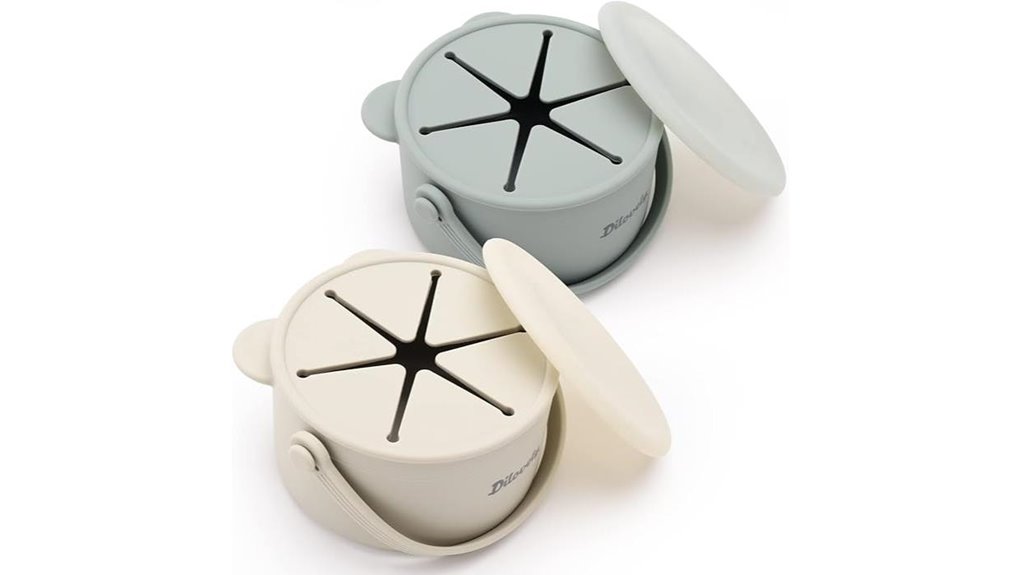 silicone toddler snack cups