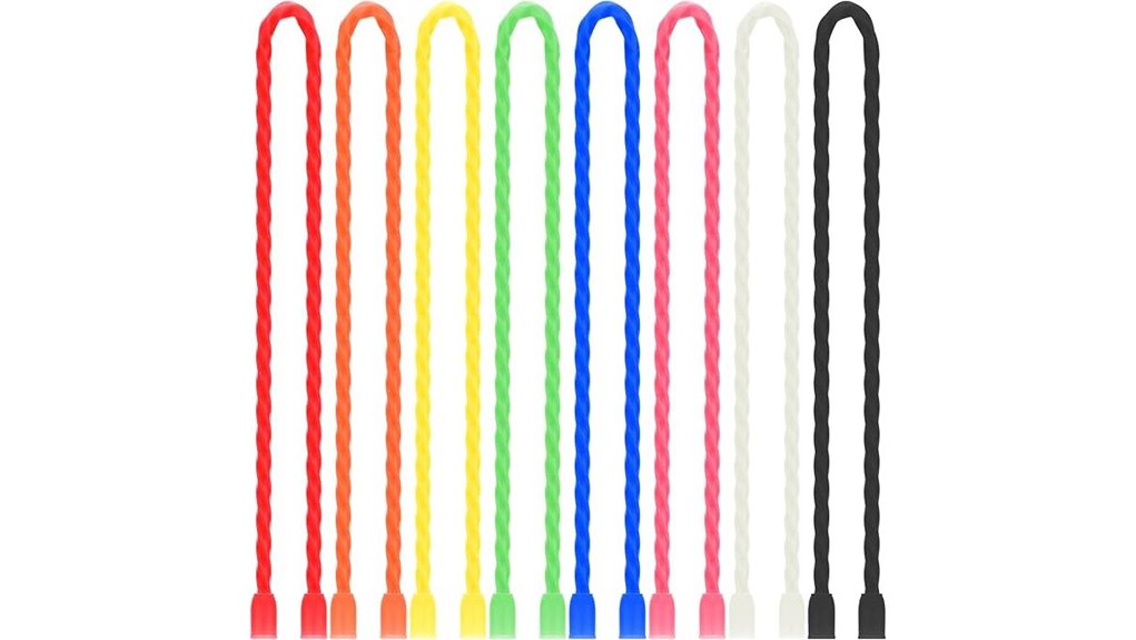 silicone twist cable ties