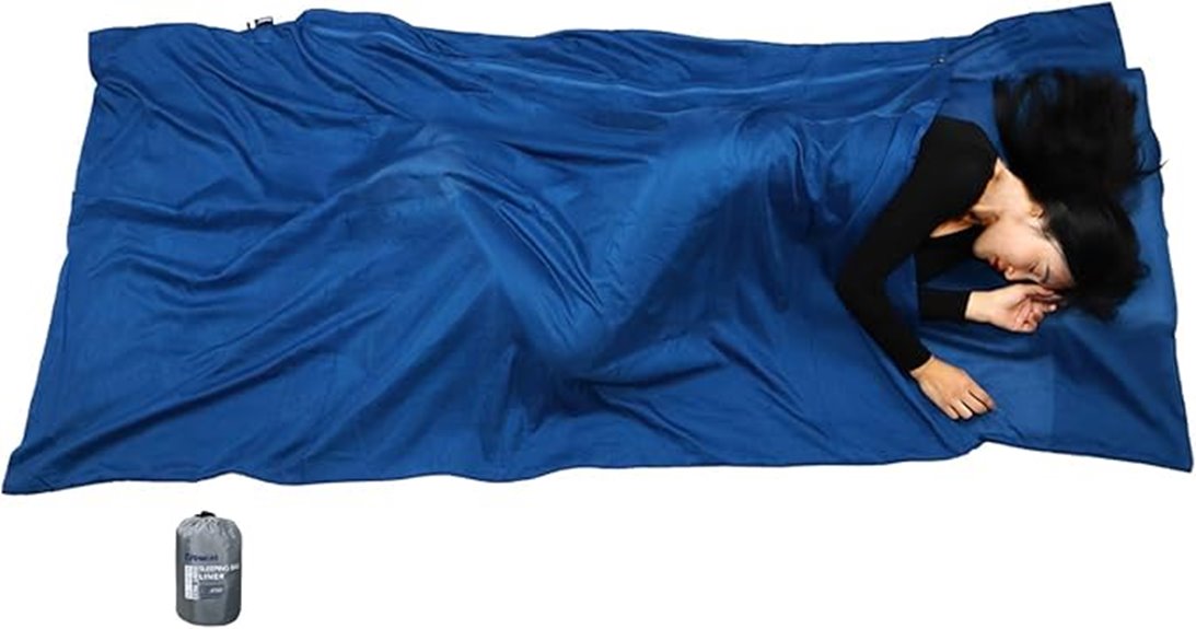 silk cotton travel sleep sack