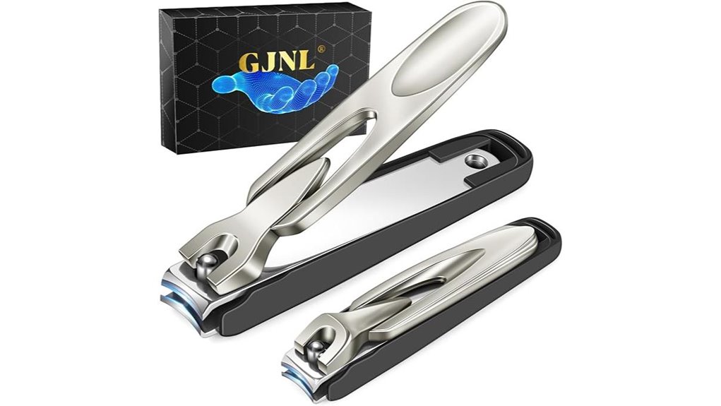 silver nail clippers with catcher