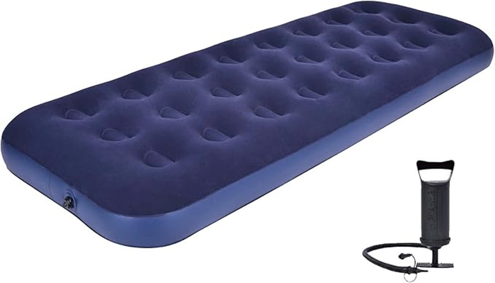 single inflatable air mattress