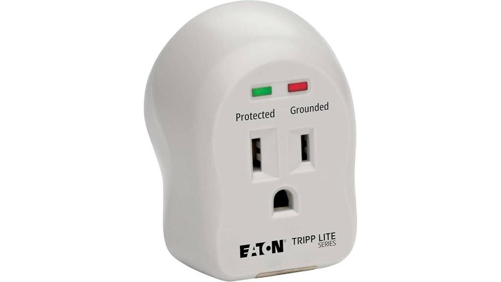 single outlet surge protector device