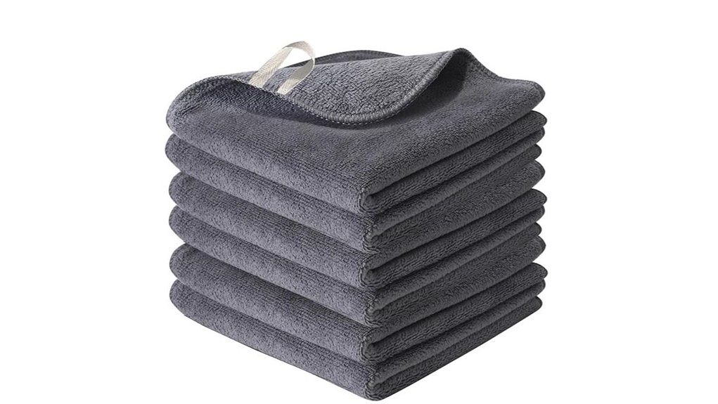 six pack reusable microfiber makeup cloths