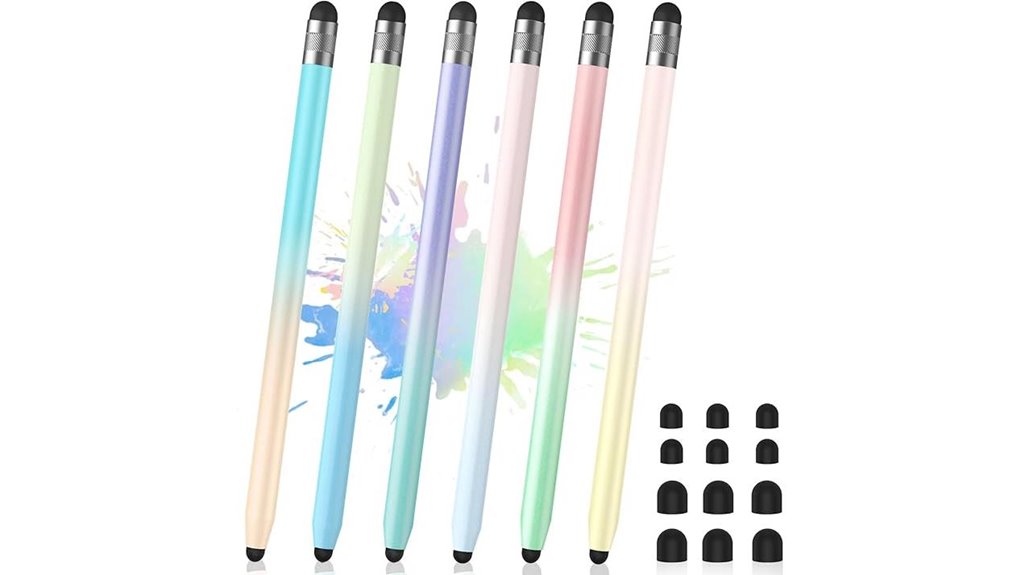 six piece dual tip stylus kit