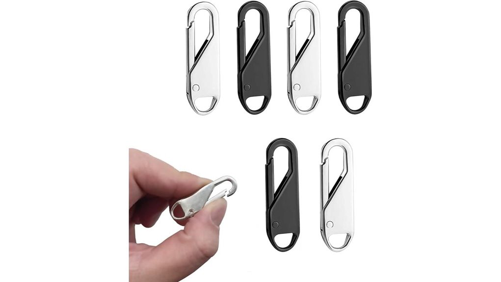 six piece replacement zipper kit