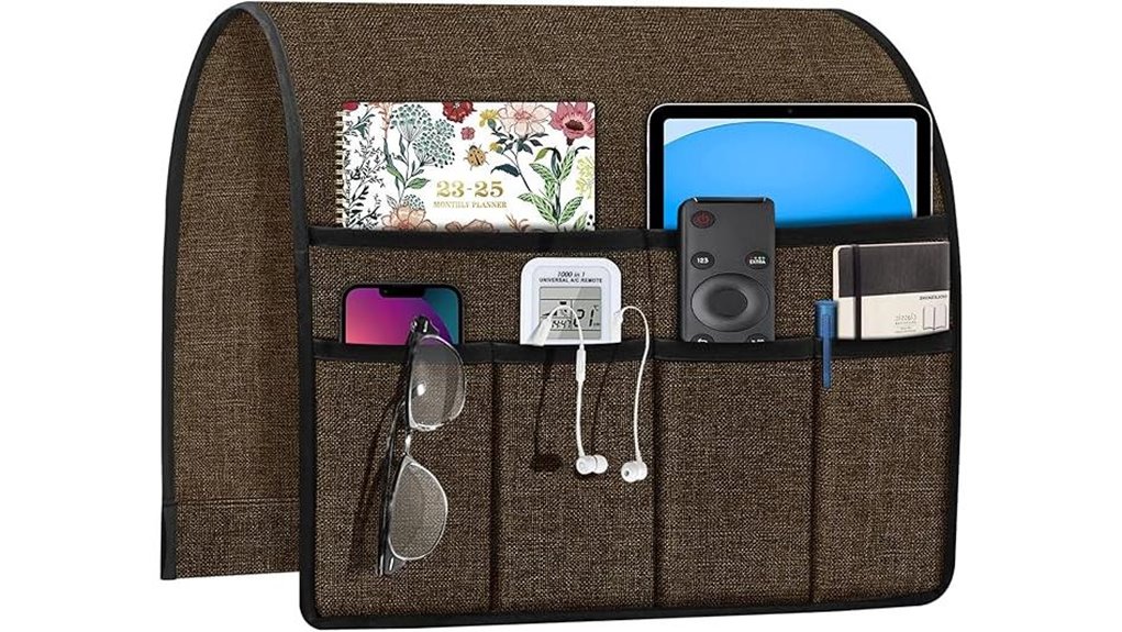 six pocket recliner chair organizer