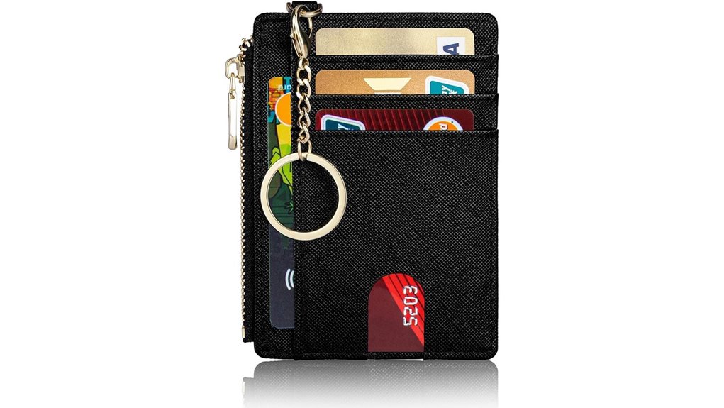 slim rfid keychain wallet