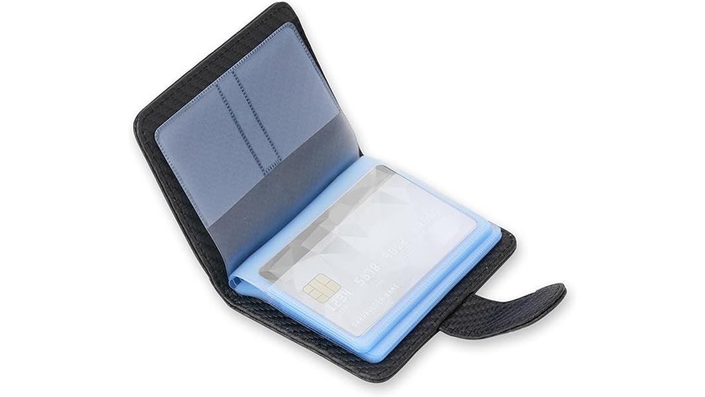 slim rfid leather cardholder