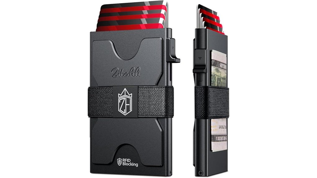 slim rfid metal cardholder wallet