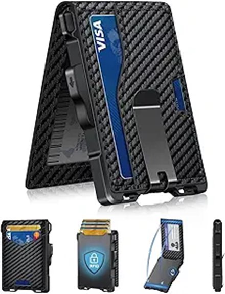 slim rfid wallet clip